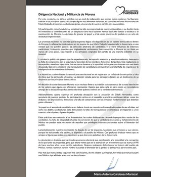 Esta es la carta con