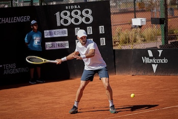 Mariano Kestelboim jugando un ATP Challenger en la Argentina (Crédito: Prensa AAT)