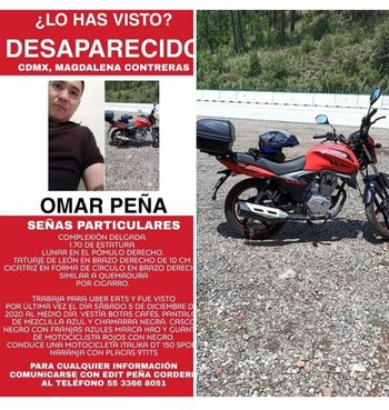 repartidor uber omar peña