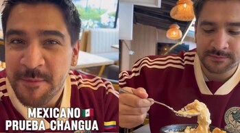 Joe comparte su experiencia degustando changua, una receta típica de la región andina de Colombia que genera opiniones encontradas - crédito Ale&Joe/Instagram