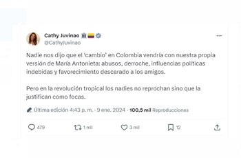 Catherine Juvinao y su comparación de Verónica Alcocer con María Antonieta