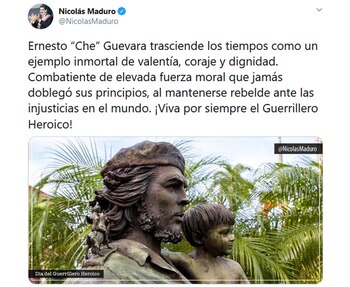 El mensaje dedicado al Che