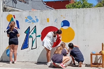 Alumnos del Colegio Santa Elena,