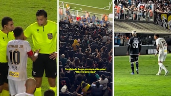 La noche de furia de Neymar: cánticos provocadores, pelea con un rival y frase misógina contra el árbitro