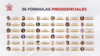 JNE informa que 36 fórmulas