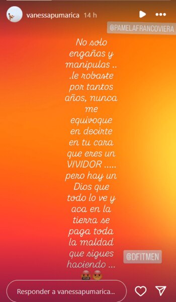 Amiga de Pamela Franco lanza