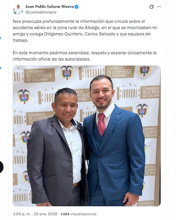 El congresista Juan Pablo Salazar