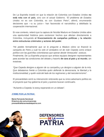 La propuesta incluye la participación