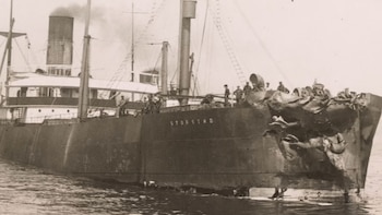 La colisión entre el Empress of Ireland y el SS Storstad en medio de la niebla abrió una brecha en el casco y provocó el hundimiento en 14 minutos (Captura de video)
