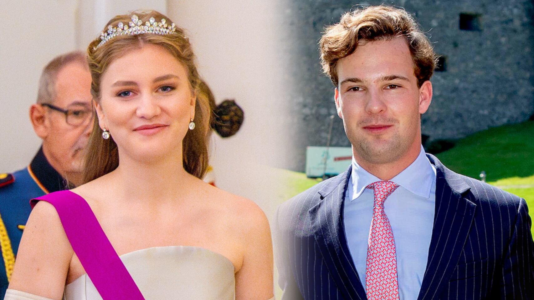 Elisabeth de Bélgica y Jorge de Liechtenstein, en montaje de Infobae.