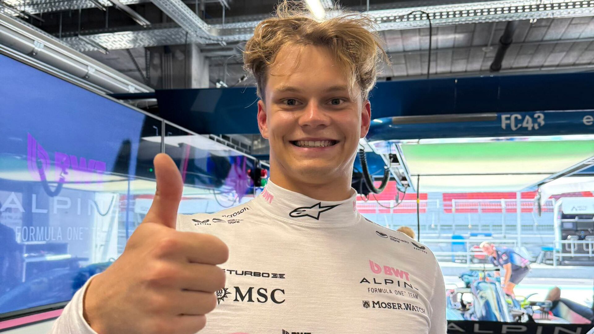 Paul Aron estuvo al volante en la jornada de este martes en Hungría