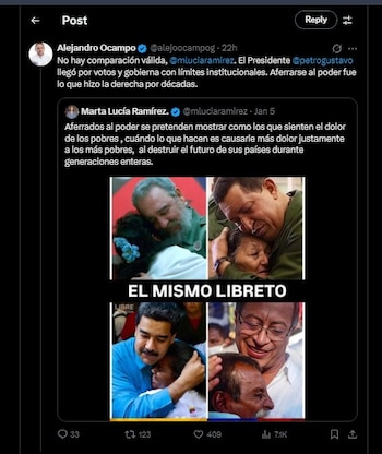 Alejandro Ocampo respondió diciendo que