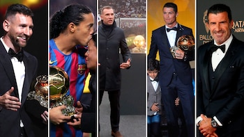 Messi Ronaldinho Shevchenko Cristiano Ronaldo Figo partida