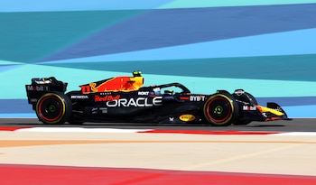 Formula One F1 - Bahrain Grand Prix - Bahrain International Circuit, Sakhir, Bahrain - March 3, 2023 Red Bull's Sergio Perez during practice REUTERS/Rula Rouhana