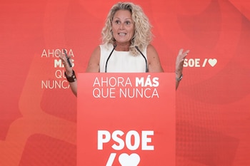 14/09/2026 La portavoz de la Ejecutiva Federal del PSOE, Montse Mínguez, durante una rueda de prensa, en la sede del PSOE, a 14 de septiembre de 226, en Madrid (España).
POLITICA
Diego Radamés - Europa Press