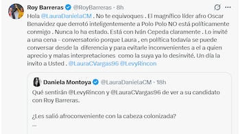 Roy Barreras aclaró que Óscar Benavides no respalda su candidatura, sino que está alineado con Iván Cepeda para la presidencia de Colombia - crédito Roy Barreras/X