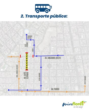 Desvíos en las avenidas Comandante