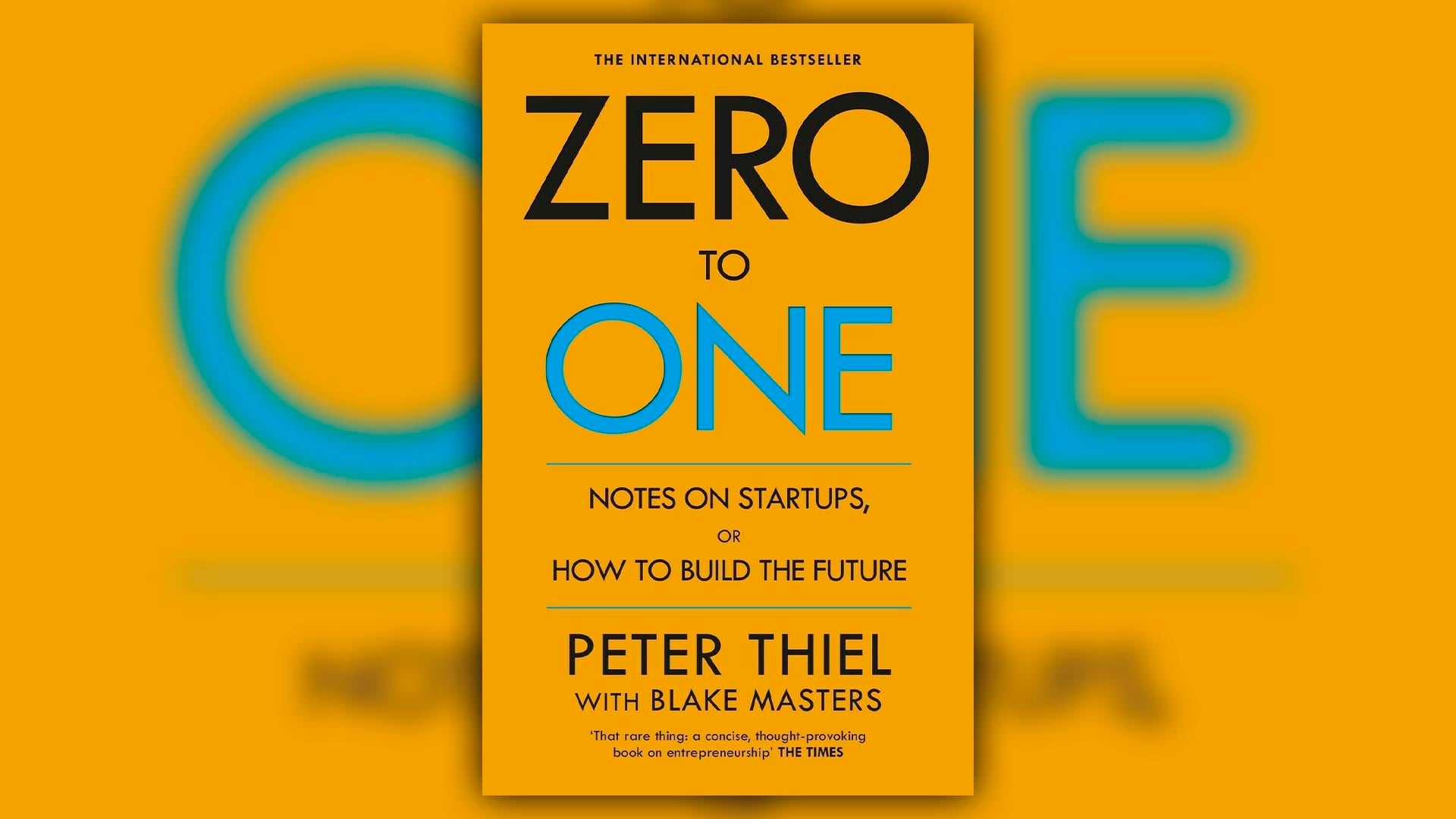 “Zero to One: Notes on Startups, or How to Build the Future” el libro más conocido de Thiel