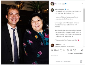 David Lebón destacó que Mercedes Sosa llevó el alma de la música argentina a cada rincón del mundo