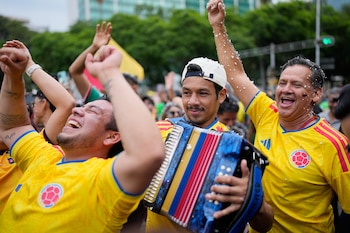 La afición colombiana espera apoyar a la selección en la primera fase de grupos de la Copa Mundial de la FIFA - crédito Eduardo Verdugo/AP Foto