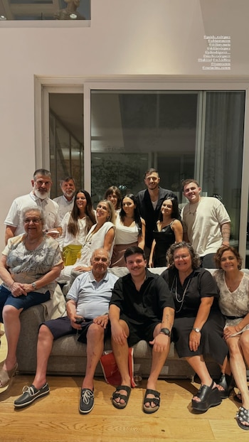 Guido Rodríguez y su familia