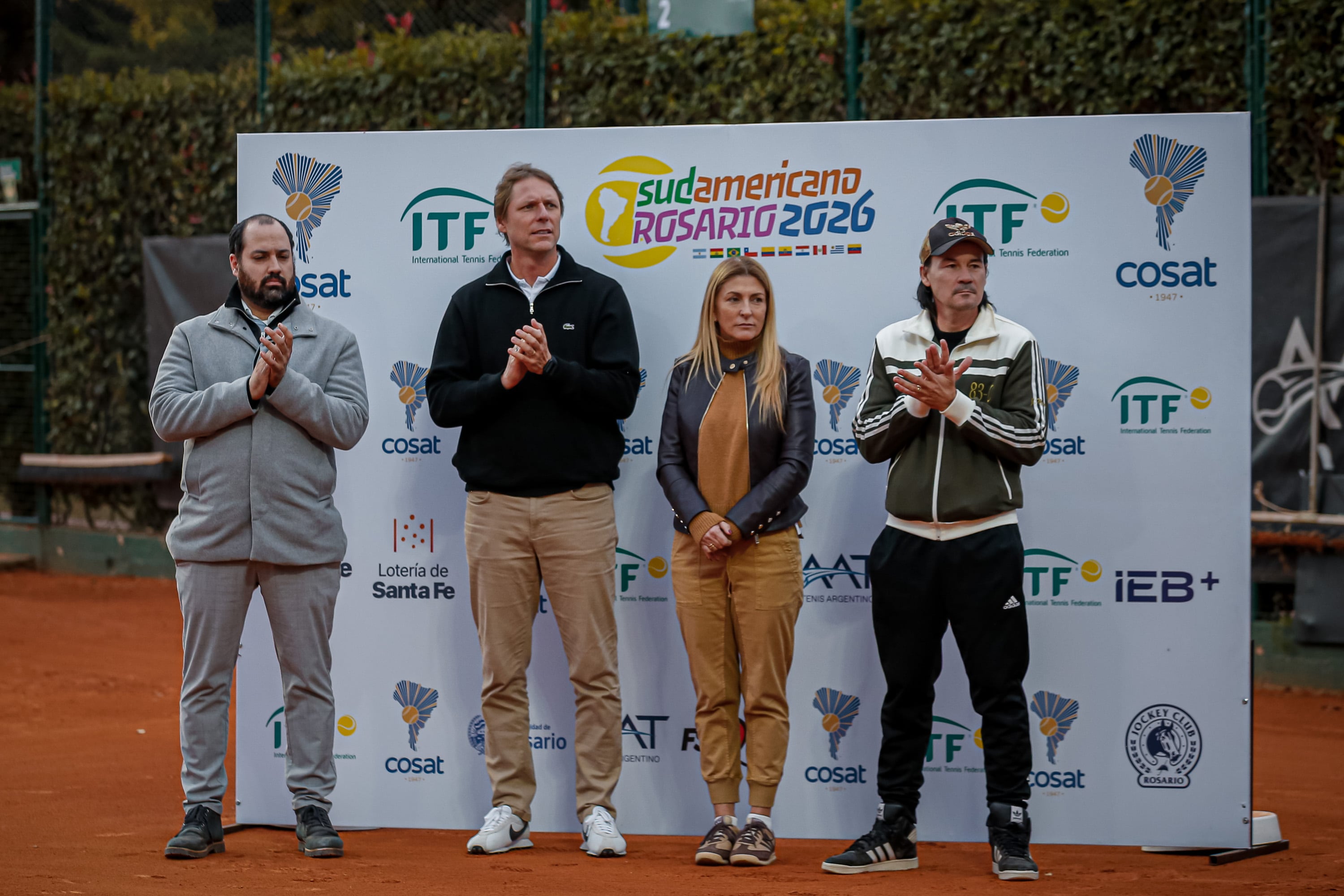 Rafael Westrupp presidente de la Confederación Sudamericana de Tenis, estuvo presente en el Campeonato Sudamericano Sub 14 de Rosario (Crédito: Prensa AAT)