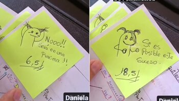 El profesor de las notas