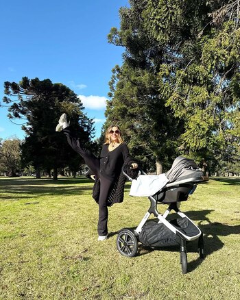 Jimena disfrutó del aire libre