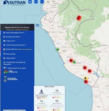 Mapa interactivo por las manifestaciones