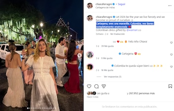 La italiana estuvo junto a