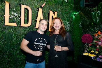 Lizy Tagliani llegó acompañada por