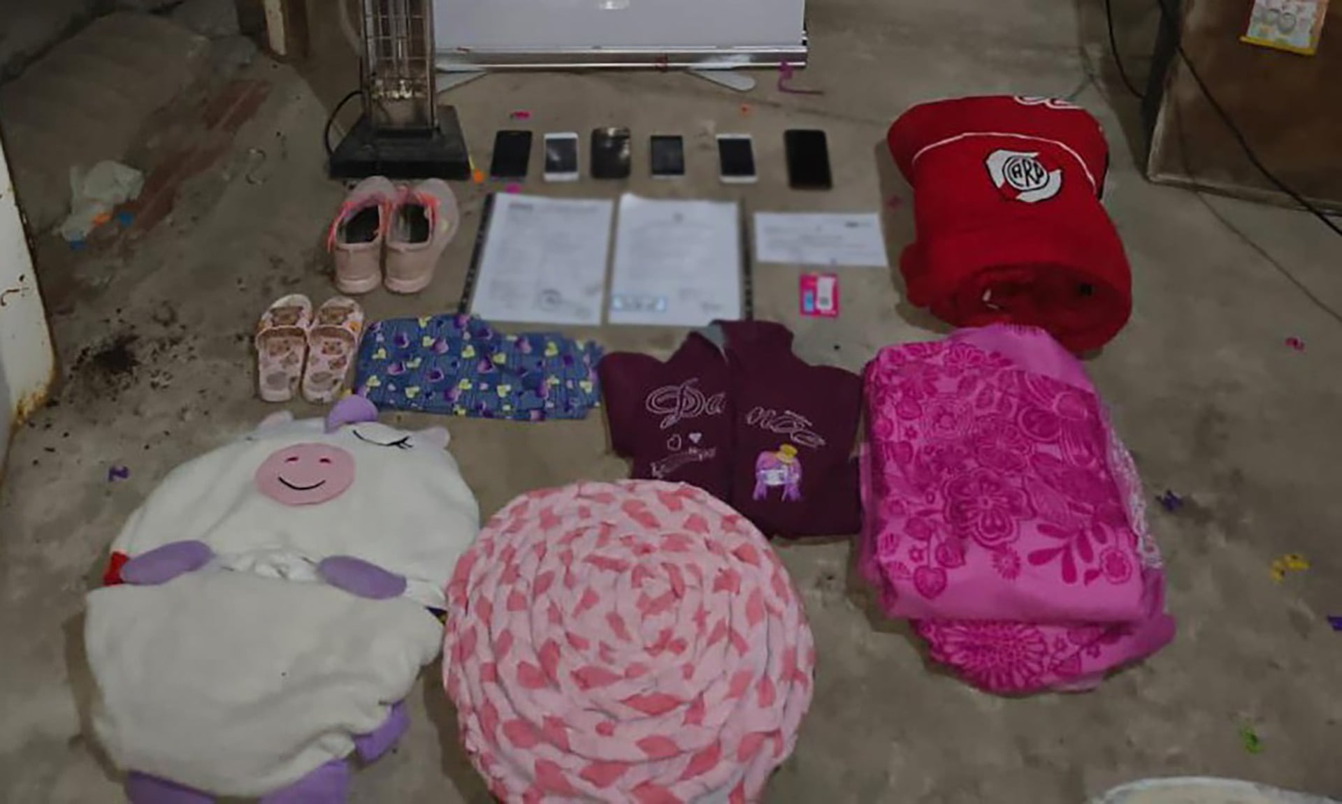 Los elementos secuestrados en el operativo