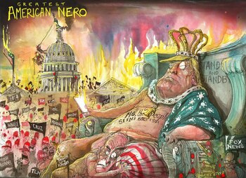 Donald Trump como Nerón