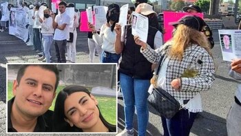 Familiares de Pablo Peña, esposo