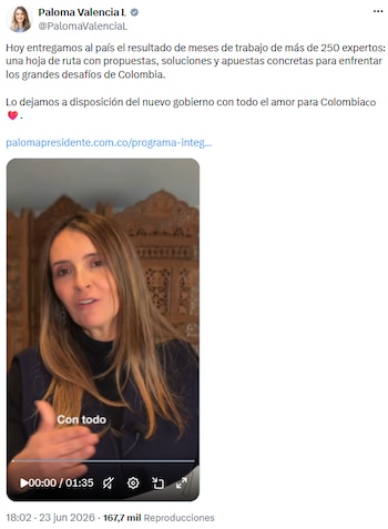 Paloma Valencia impulsó cooperación institucional con propuestas para el equipo de Abelardo de la Espriella - crédito @PalomaValenciaL/X