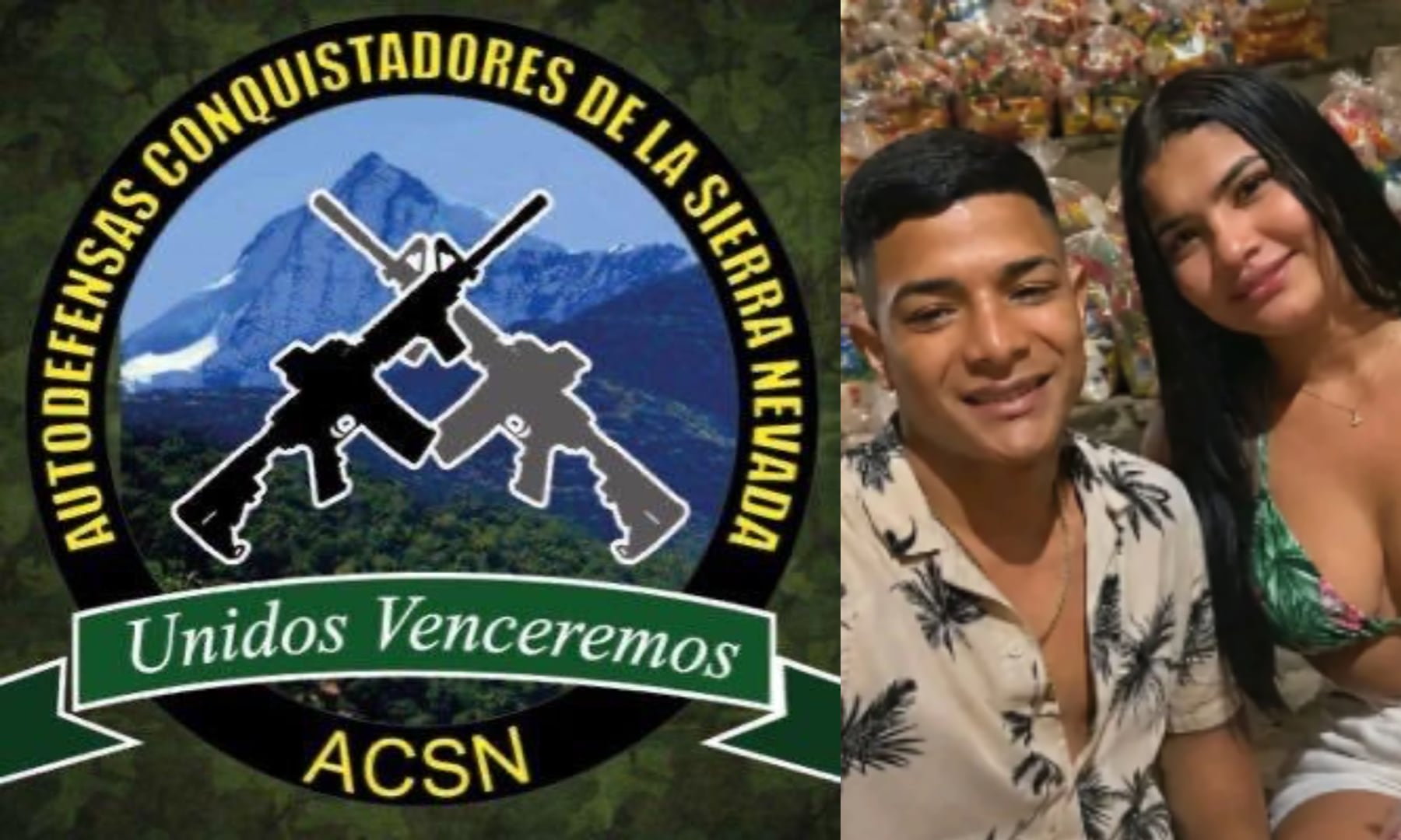 Alias Bendito Menor solía aparecer en redes sociales con su pareja, alias La Bebecita, retando a las autoridades - crédito Colombia Oscura/X y @ACSN_oficial/X