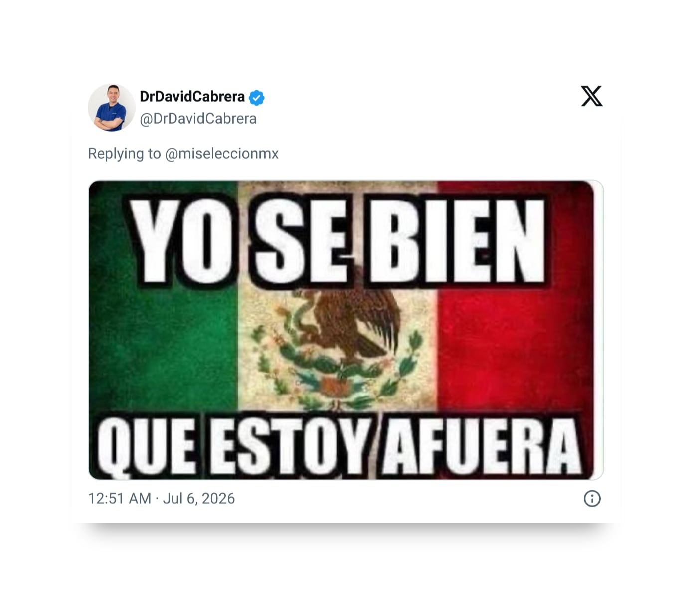 Los mejores memes tras la eliminación de México en el Mundial a manos de Inglaterra (X ex Twitter)