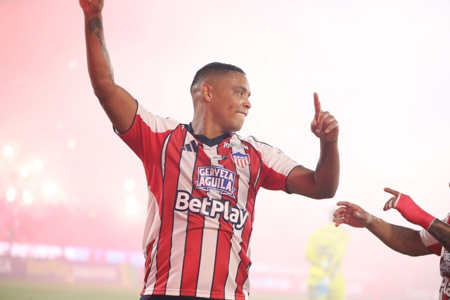 Luis Fernando Muriel fue la gran figura del Junior FC campeón de la Liga BetPlay I-2026 - crédito Jairo Cassiani/Colprensa