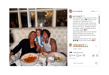 El posteo de Alex Caniggia