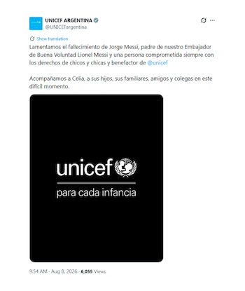 Capturas Mensajes por el fallecimiento de Jorge Messi