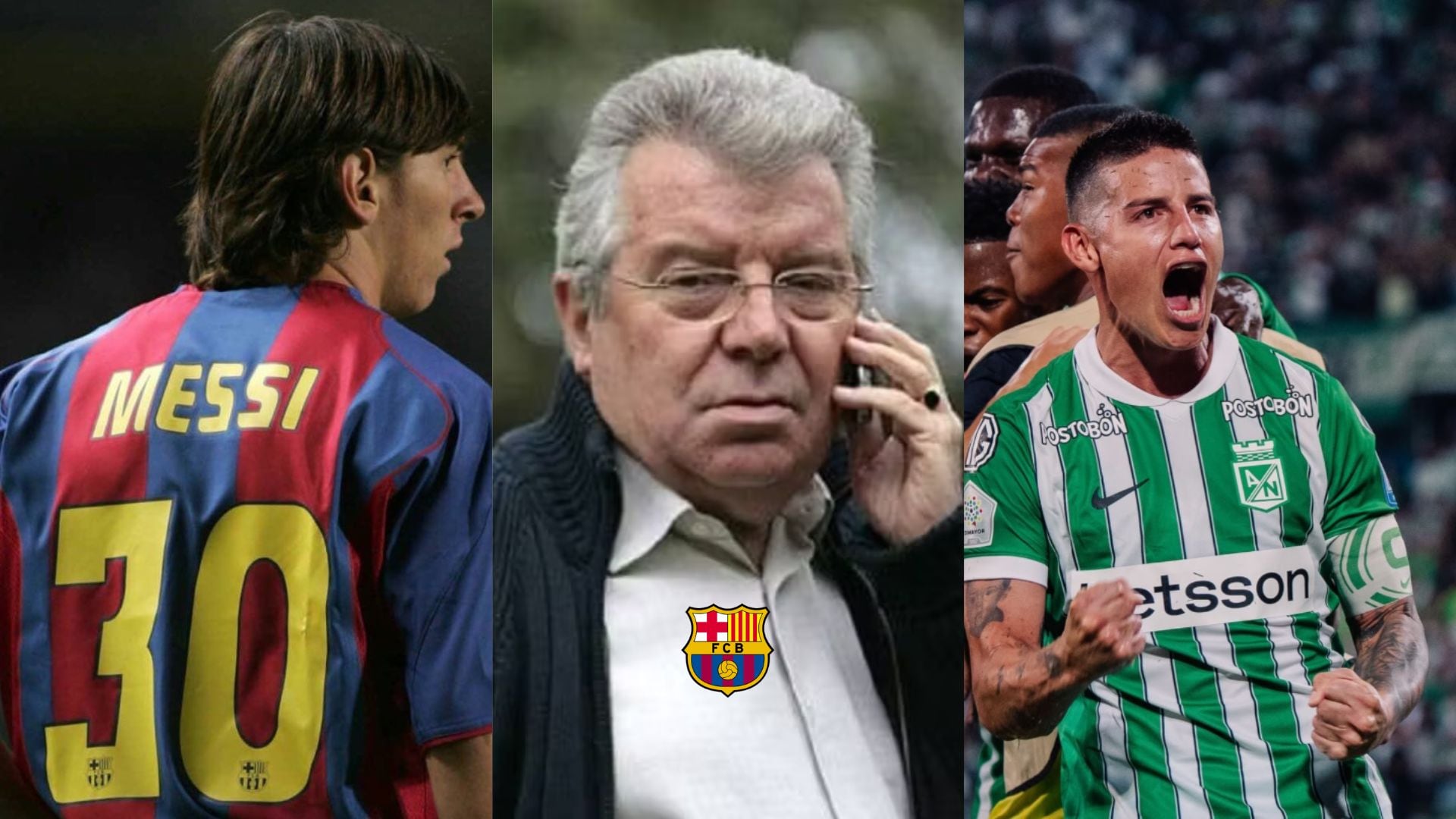 Joseph Minguella, empresario de fútbol internacional, aseguró que James Rodríguez careció de continuidad en la búsqueda de convertirse en un jugador de talla mundial - crédito @leomessi/EFE/@jamesrodriguez10