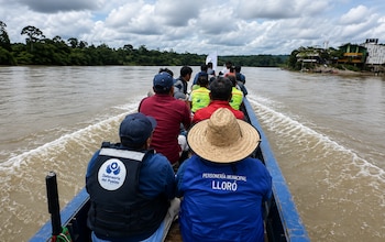 La Defensoría del Pueblo alertó sobre el riesgo que enfrentan más de 3.000 personas confinadas en Chocó por la violencia armada y el impacto del terremoto - crédito Defensoría del Pueblo