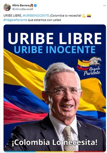 El vicepresidente del Senado, Alirio