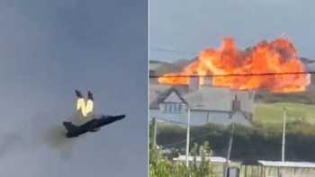 Un avión de la Fuerza Aérea británica se estrelló en Gales: los dos pilotos se eyectaron segundos antes del impacto