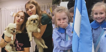 A la izquierda, Antonia y