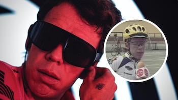 Una entrevista del ciclista colombiano cuando apenás tenía 18 años se volvió viral en las redes sociales - crédito @rigobertouran/Instagram - Noticias Uno/YouTube