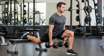 La sentadilla búlgara dividida fortalece