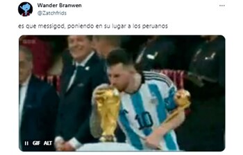Las reacciones a la jugada de Lionel Messi ante Perú SF