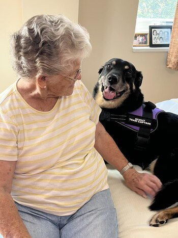 Scout visitando a una de