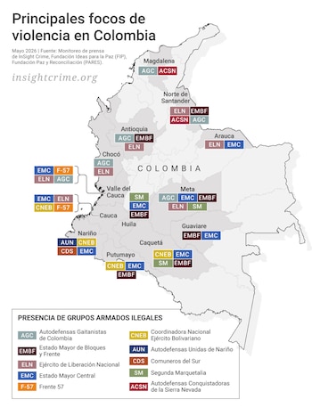 Aunque varias organizaciones se dividieron internamente, el informe señala que estas estructuras han incrementado su capacidad de adaptación, control territorial y presencia armada en distintas regiones - crédito insightcrime.org/página web